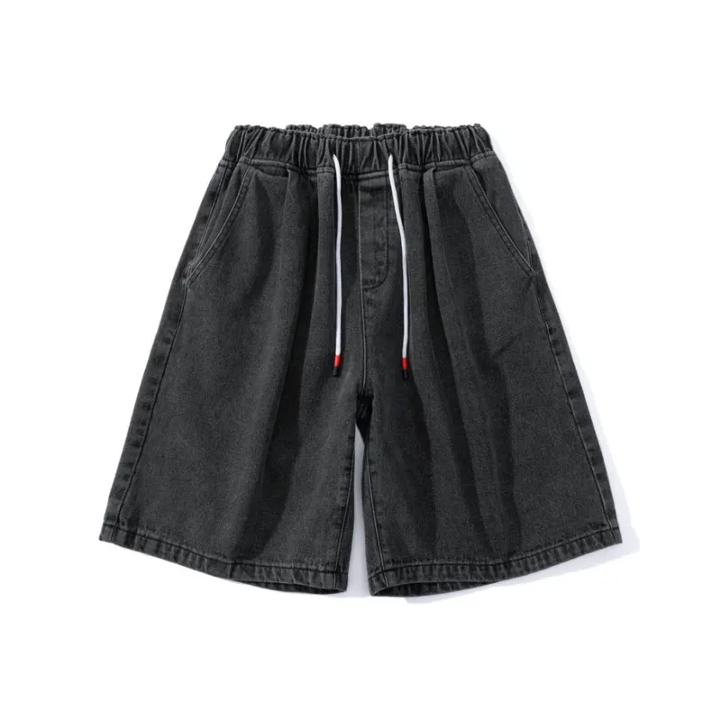 DUNHUANG ART INSTITUTE Denim Shorts Unisex-0