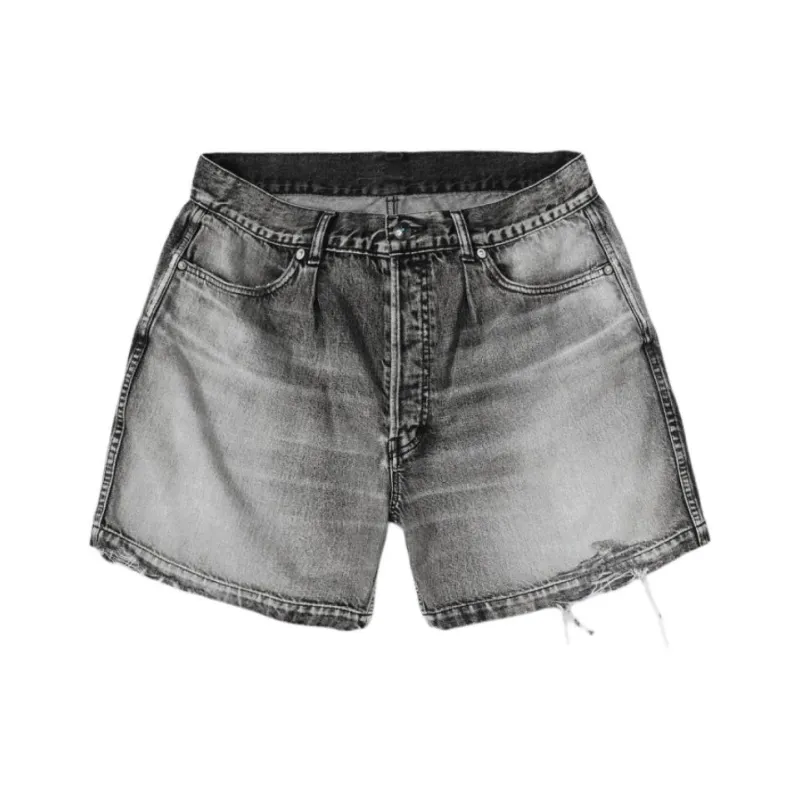 MADNESS Denim Shorts Men's Black-0