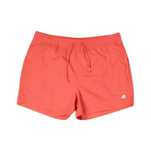 K WAY Swimming Shorts Men's Red