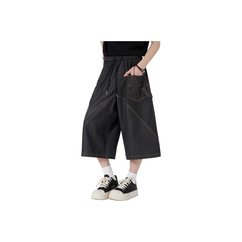 MARK WAFFLE Denim Shorts Unisex-0
