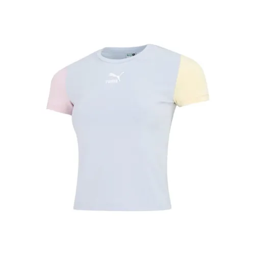 PUMA Rosewater Tops Women's Light Blue
