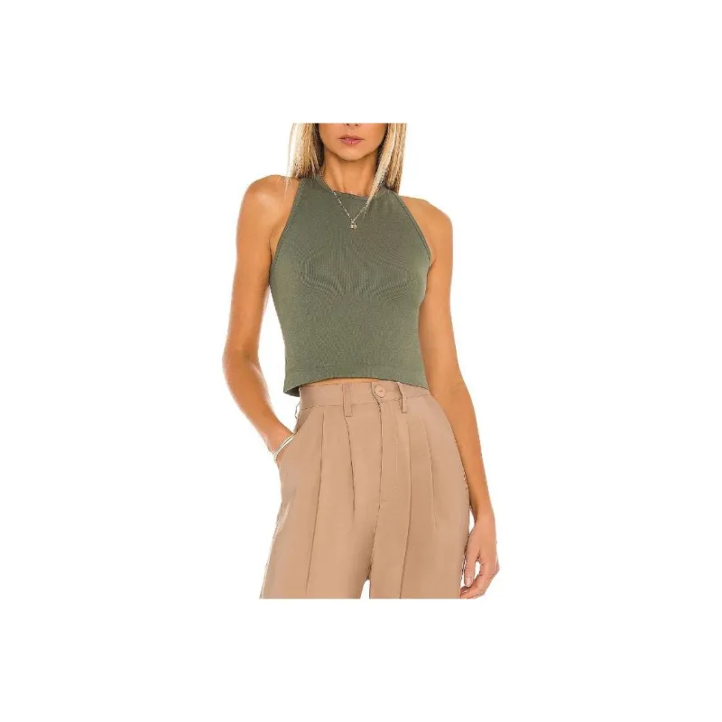 FREE PEOPLE Tank Tops Women's Green-0