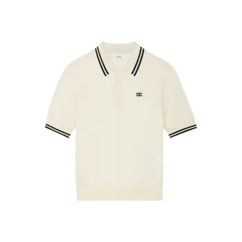 CELINE SS25 Polo Shirt Men's Ecru