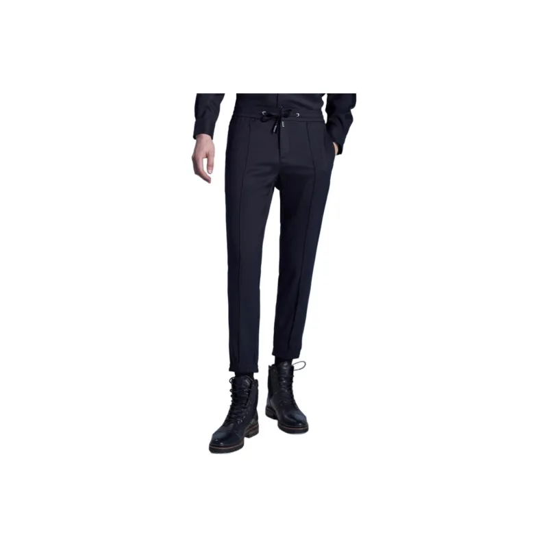 Yiwen Casual Pants Men's Navy Blue-0
