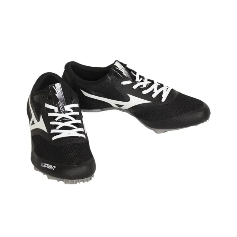 Mizuno X Sprint Slip Resistant And Abrasion Resistant Functionality Black Training Track And Field Shoes Unisex Low Top-2