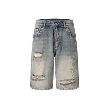 Maserati Denim Shorts Unisex Washed Color