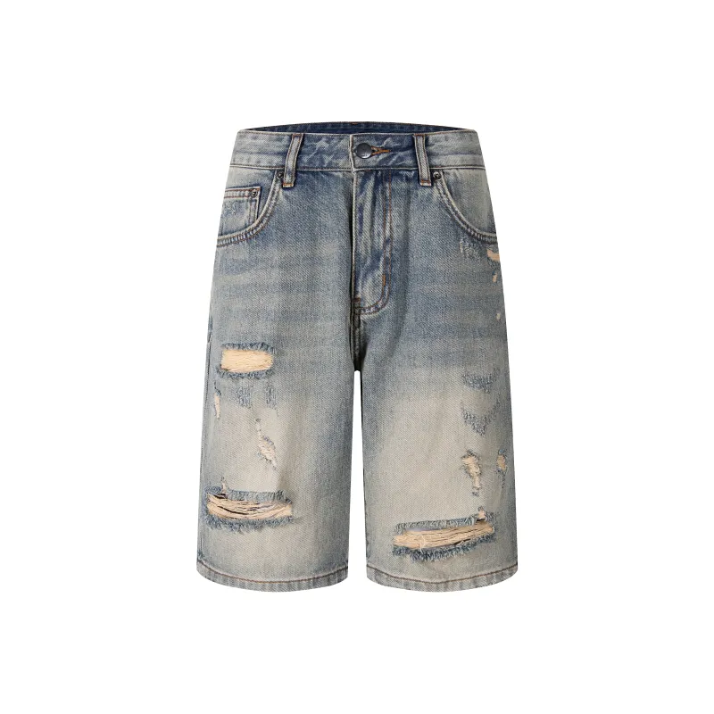 Maserati Denim Shorts Unisex Washed Color-0