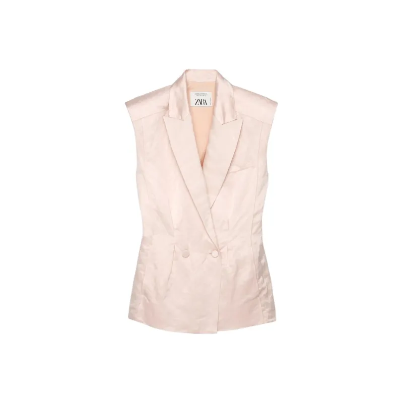 ZARA Tank Tops Women's Earth Gray Pink-0