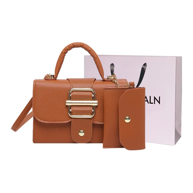 LOUIS ROYALN PU One Shoulder Handbag Regular Unisex Black/Pink/Red/Brown-7