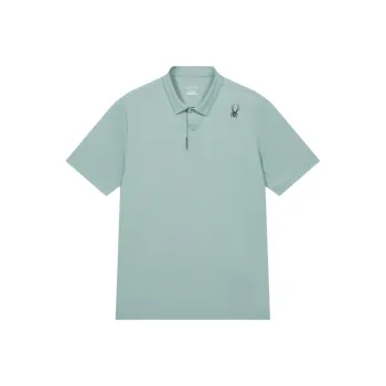SPYDER SS23 TRAINING Polo Shirt Men's Tech Gray