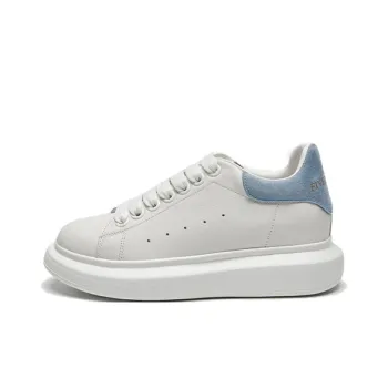 FIVE PLUS Anti Slip Wear Resistant Low Top Skateboard Shoes Women's White