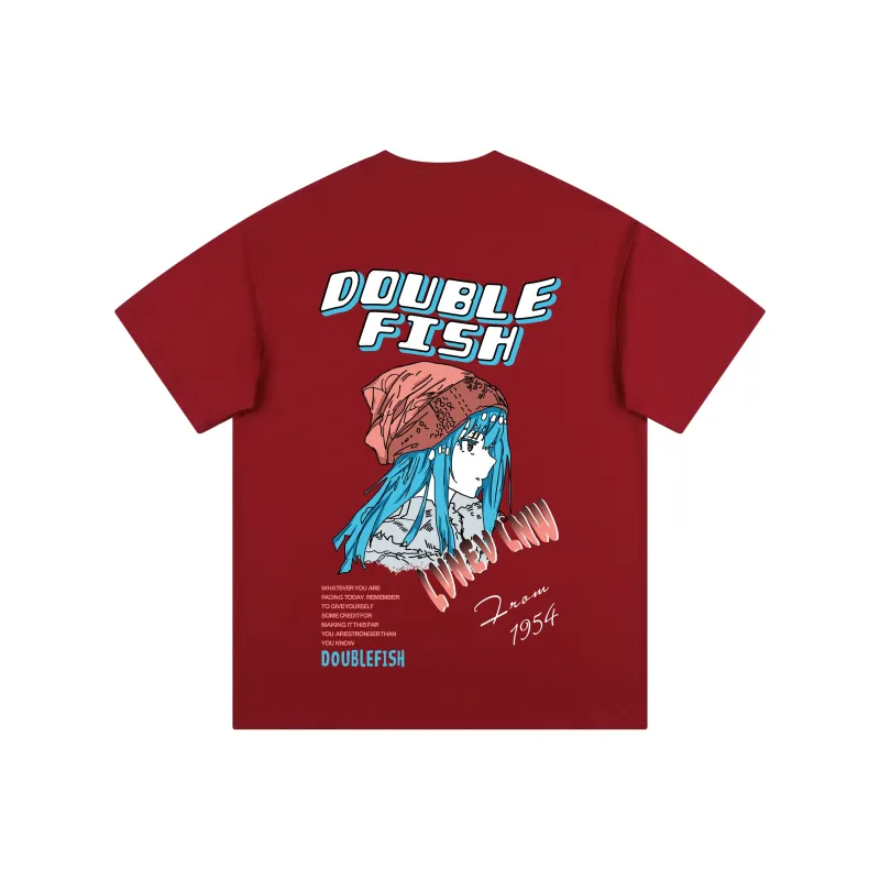 DOUBLEFISH Short Sleeved T Shirts Unisex-5
