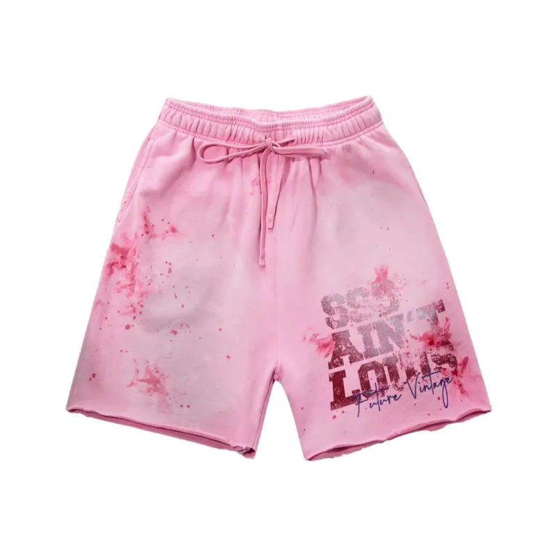 SSSAINT LOUIS Casual Shorts Unisex Pink-0