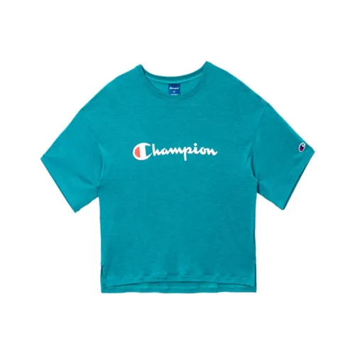 Champion T-Shirt Japan Version Women's Turquoise