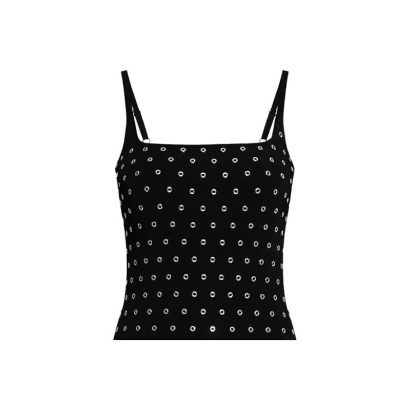 MICHAEL KORS Grommet-Embellished Stretch Viscose Blend Dress-3