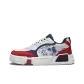 Beige Blue Red