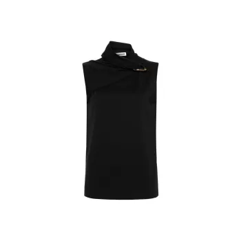 JIL SANDER Hardware detail Knitted Tank Top