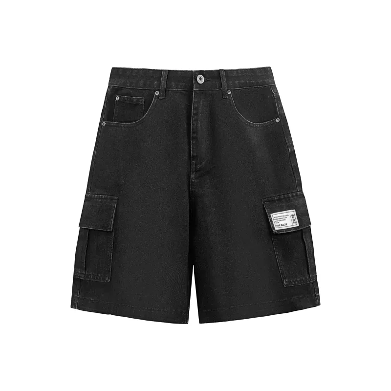 FAR BACK Denim Shorts Unisex-5