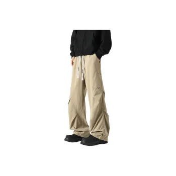 HOKLV Casual Pants Unisex Greige