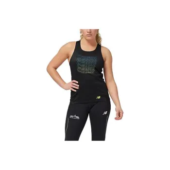 New Balance NYRR Queens Tank Tops Women's Black