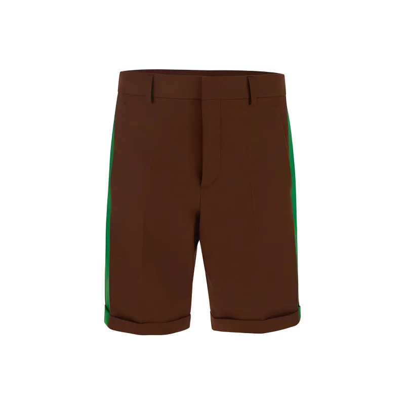 Valentino Side Stripe Tailored Shorts-0