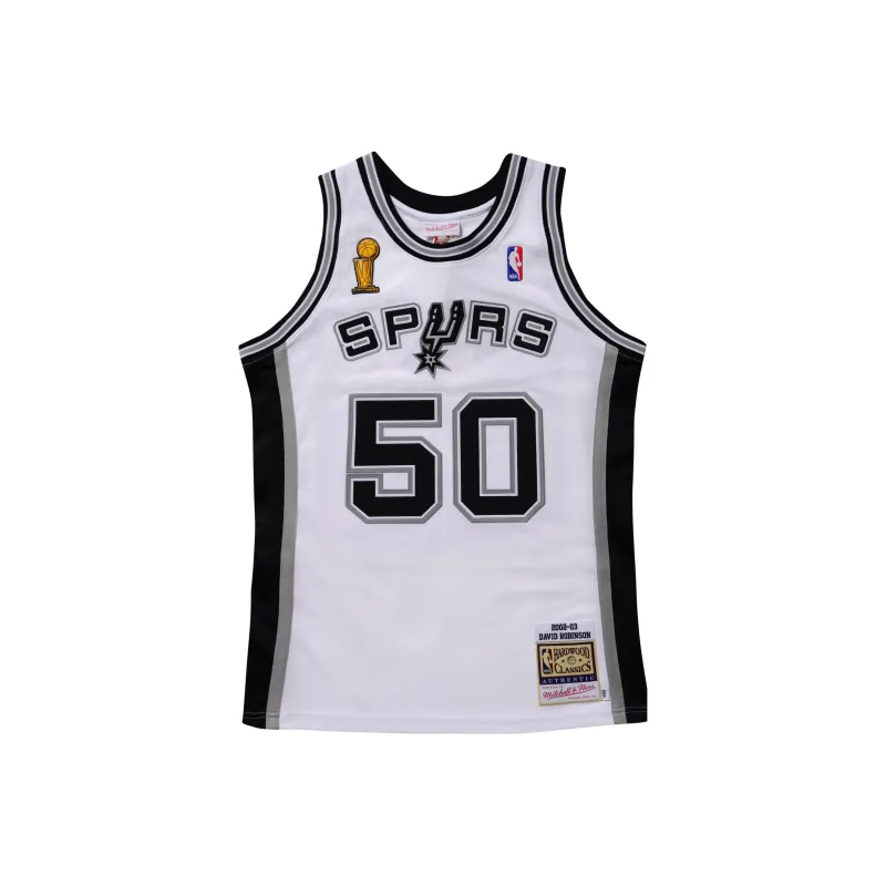 Mitchell Ness 'NBA San Antonio Spurs 2002 David Robinson' Home Finals Jersey-0