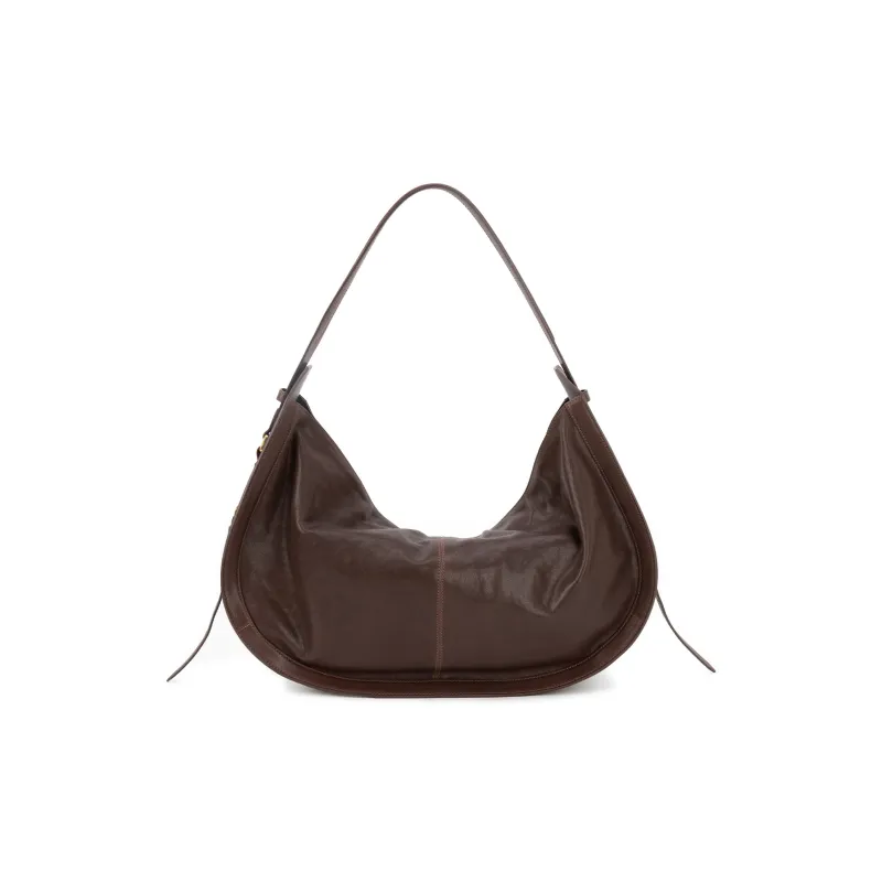 Clos Vegetable Tanned Sheepskin Shoulder Bag Tubas Women's Multicolor-3