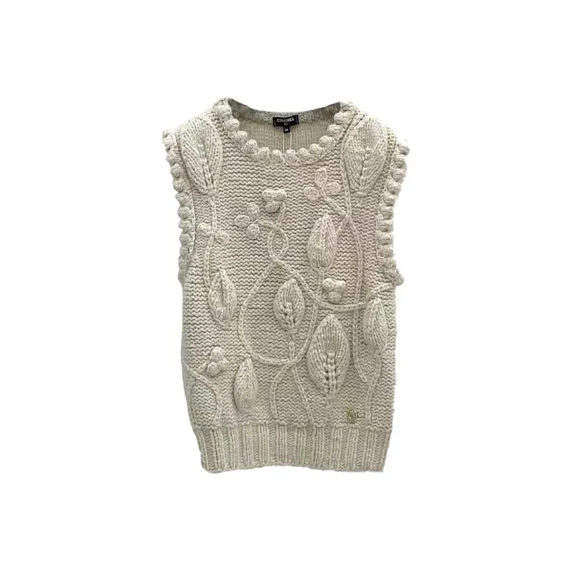 CHANEL Tank Tops Women's Beige-0