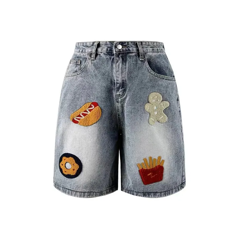 T IRA Denim Shorts Unisex-4