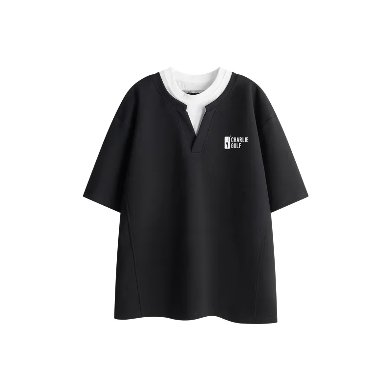 CHARLIE GOLF T Shirt Unisex Black-0
