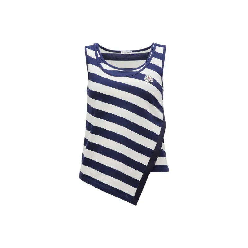 Moncler Striped Asymmetric Tank Top-0