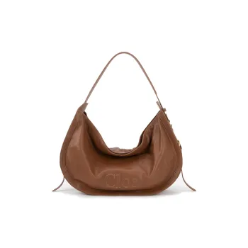 Clos Vegetable Tanned Sheepskin Shoulder Bag Large Size Women's Multicolor