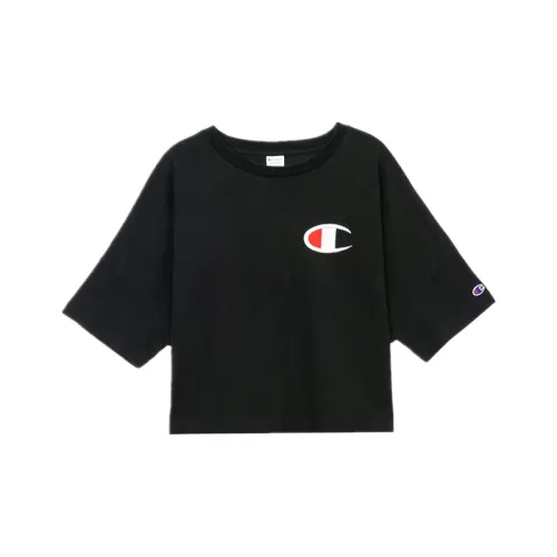 Champion Straight T-Shirt Japan Version Women's Black