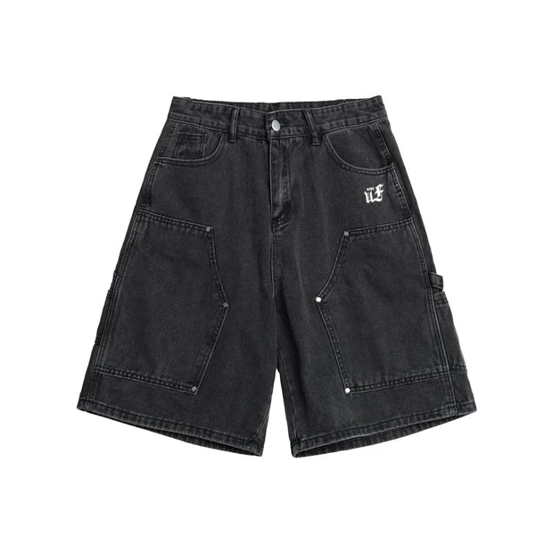UF9193 Denim Shorts Men-4