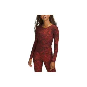 Lululemon Wunder Train Crop Tops Women's Red