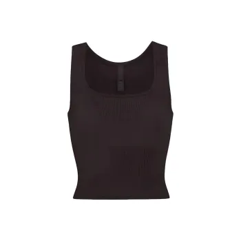 SKIMS SOFT LOUNGE Collection Camisoles Women's White Agate Black/ONYX