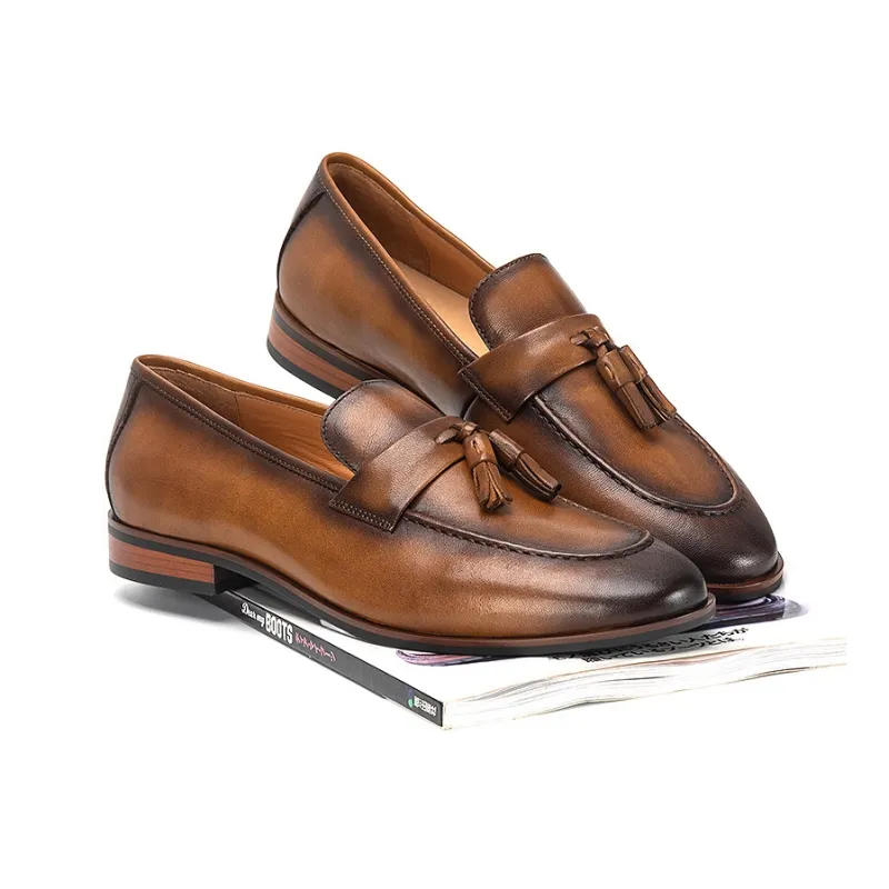 Devanro Loafers Men Black-2