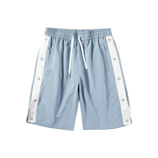 HLA JEANS Casual Shorts Men Light Blue Splicing 02-0