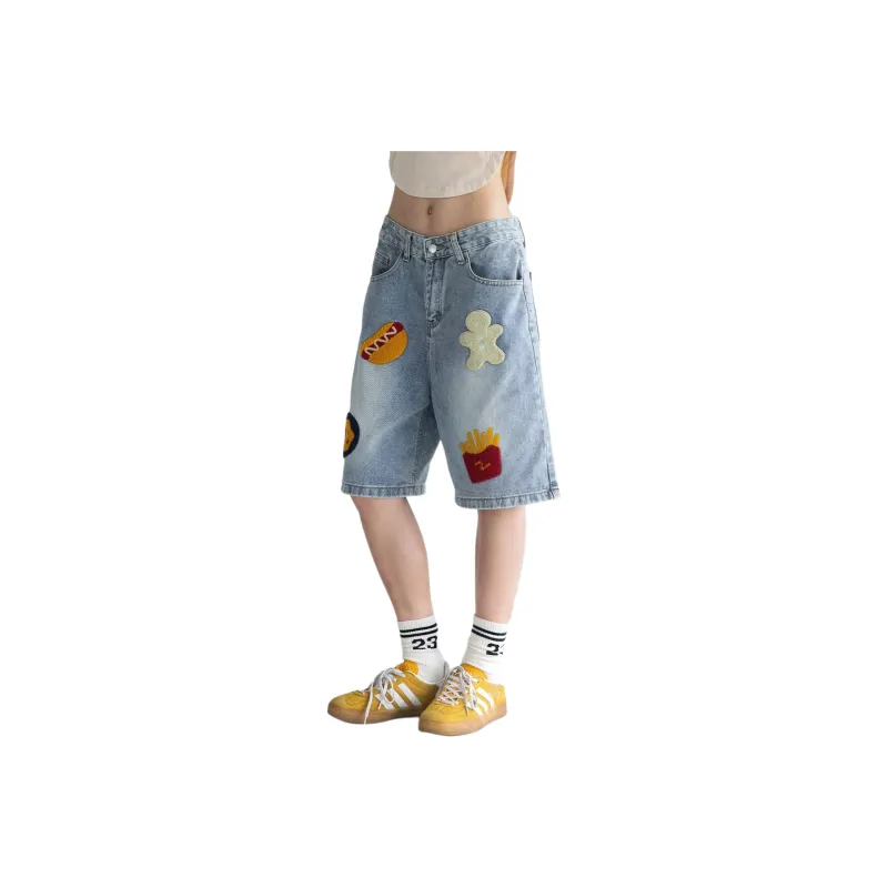 Nuthink Denim Shorts Unisex-0