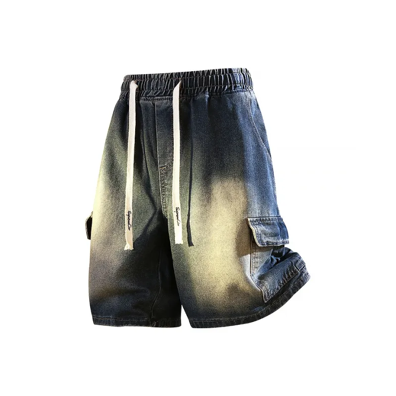 Supremo Cat Denim Shorts Unisex-2