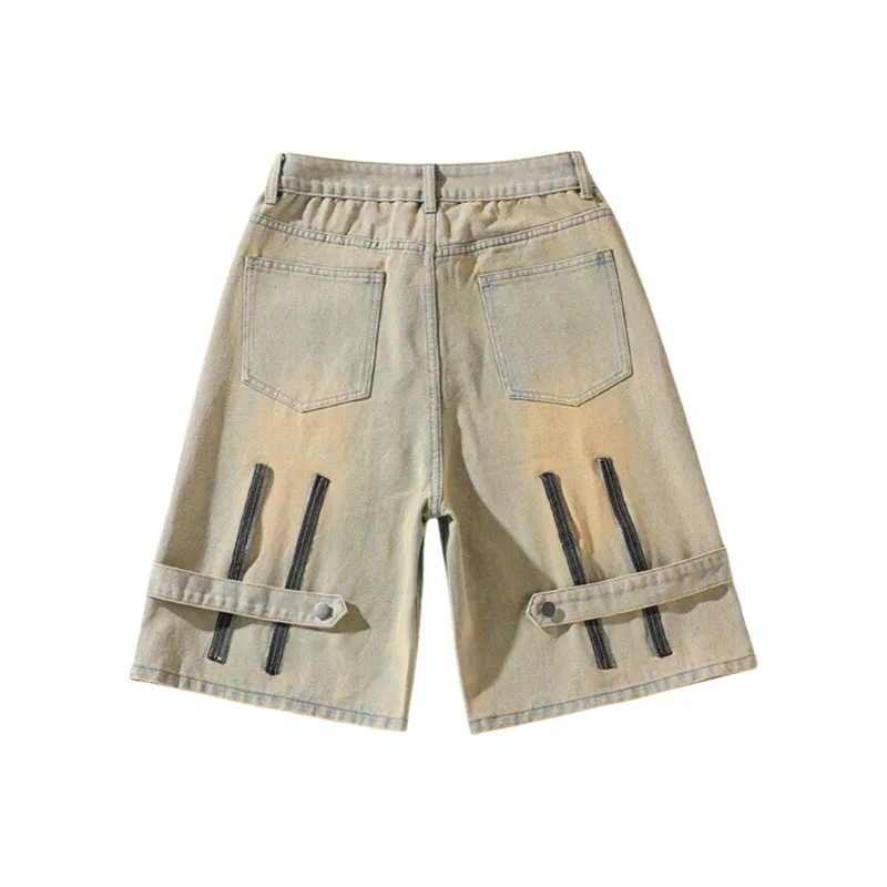 WARNING LIGHT Denim Shorts Unisex-0