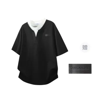 OGEK T Shirt Unisex Black Comes With Brooch
