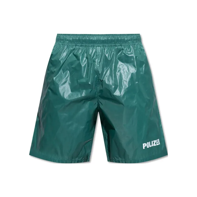 Vetements Polizei Logo Swim Shorts-0