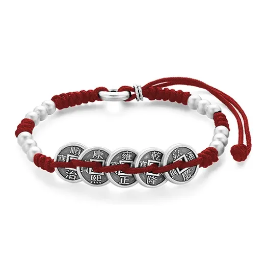 YUOFFICIAL 999 Fine Silver Braided Bracelets Unisex-0