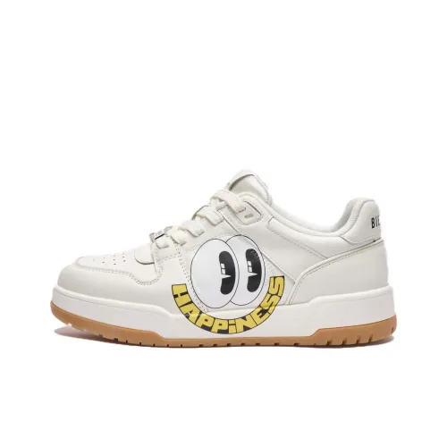 Biyin Leufen Hattie Collaboration Collection Skateboard Shoes Women's Low Top White