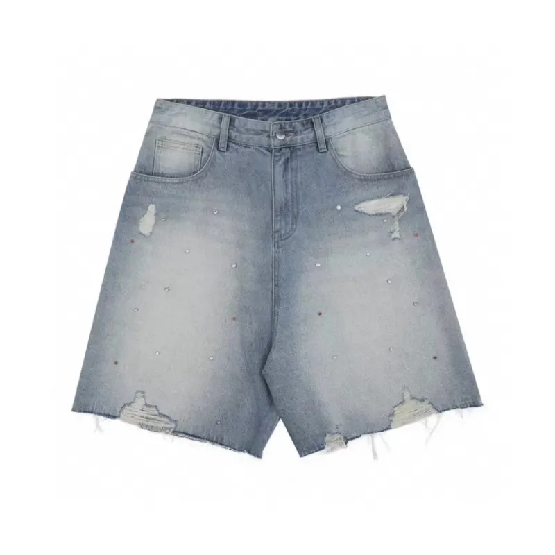 Extreme Turbo Denim Shorts Unisex Light Blue-0