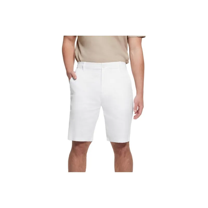 GUESS Eco Resort Linen Shorts Casual Shorts Men's White-0