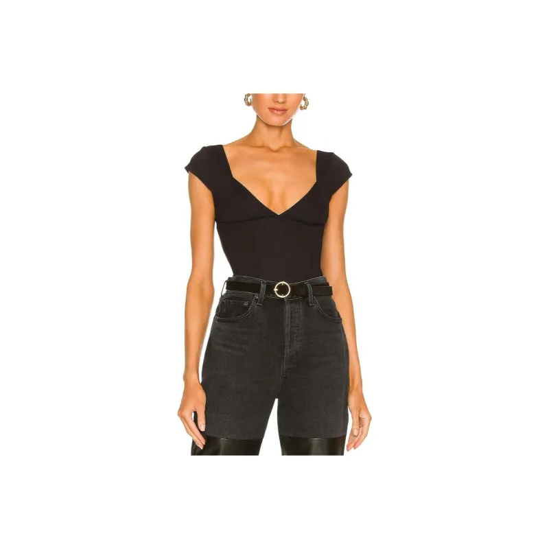 FREE PEOPLE Tank Tops Women's Black-0