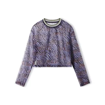MITUAN Long-Sleeved T-Shirt Women's Purple