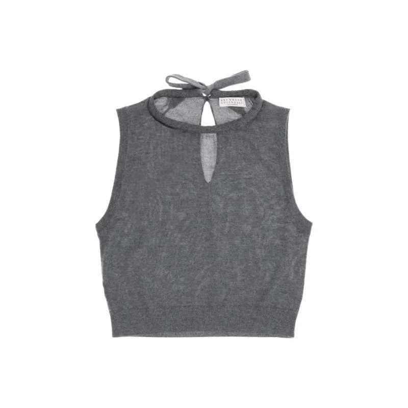 Brunello Cucinelli Tank Top Women's Gray-0